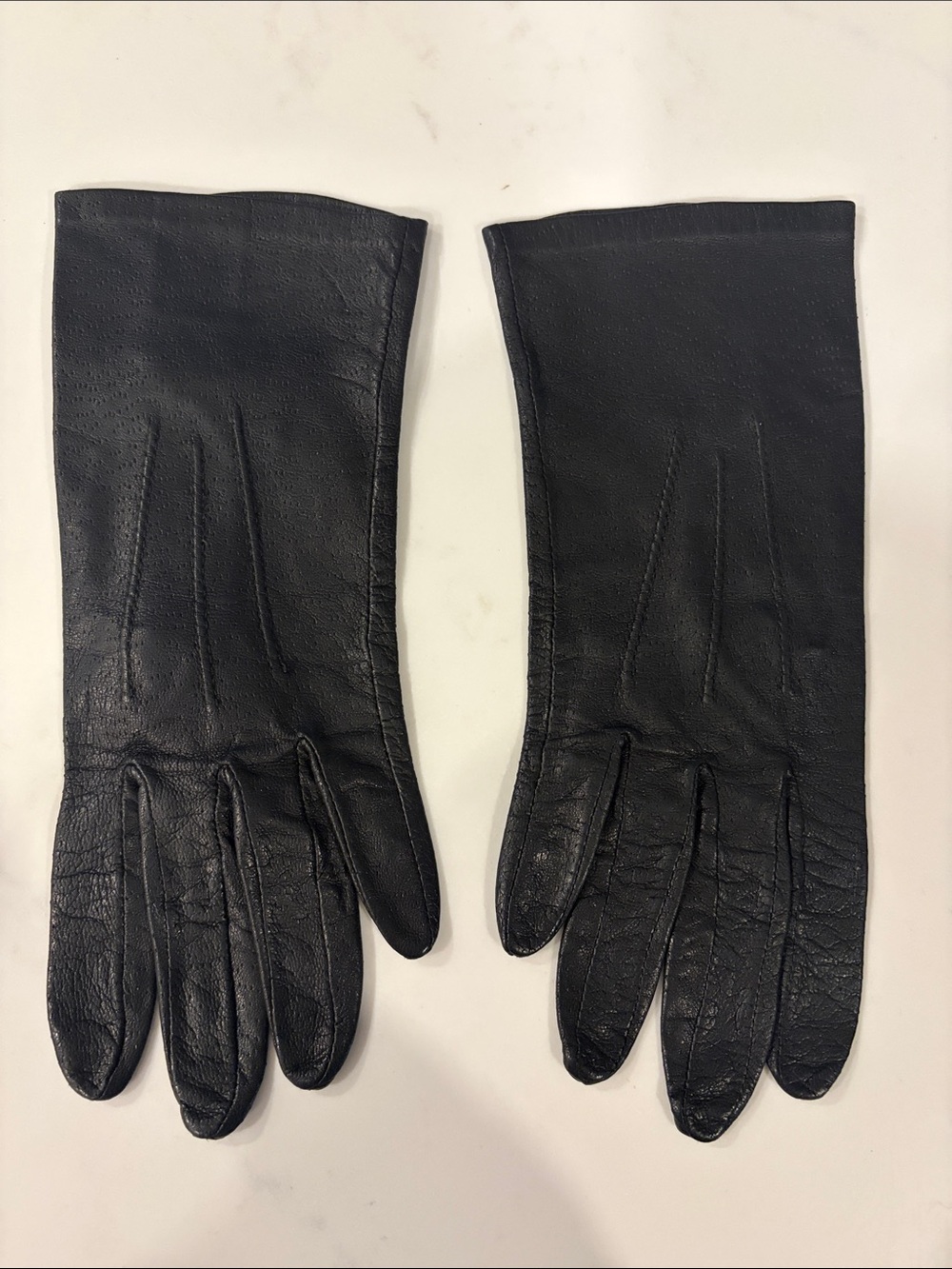Classic Genuine Leather Gloves – Brown – Size 7